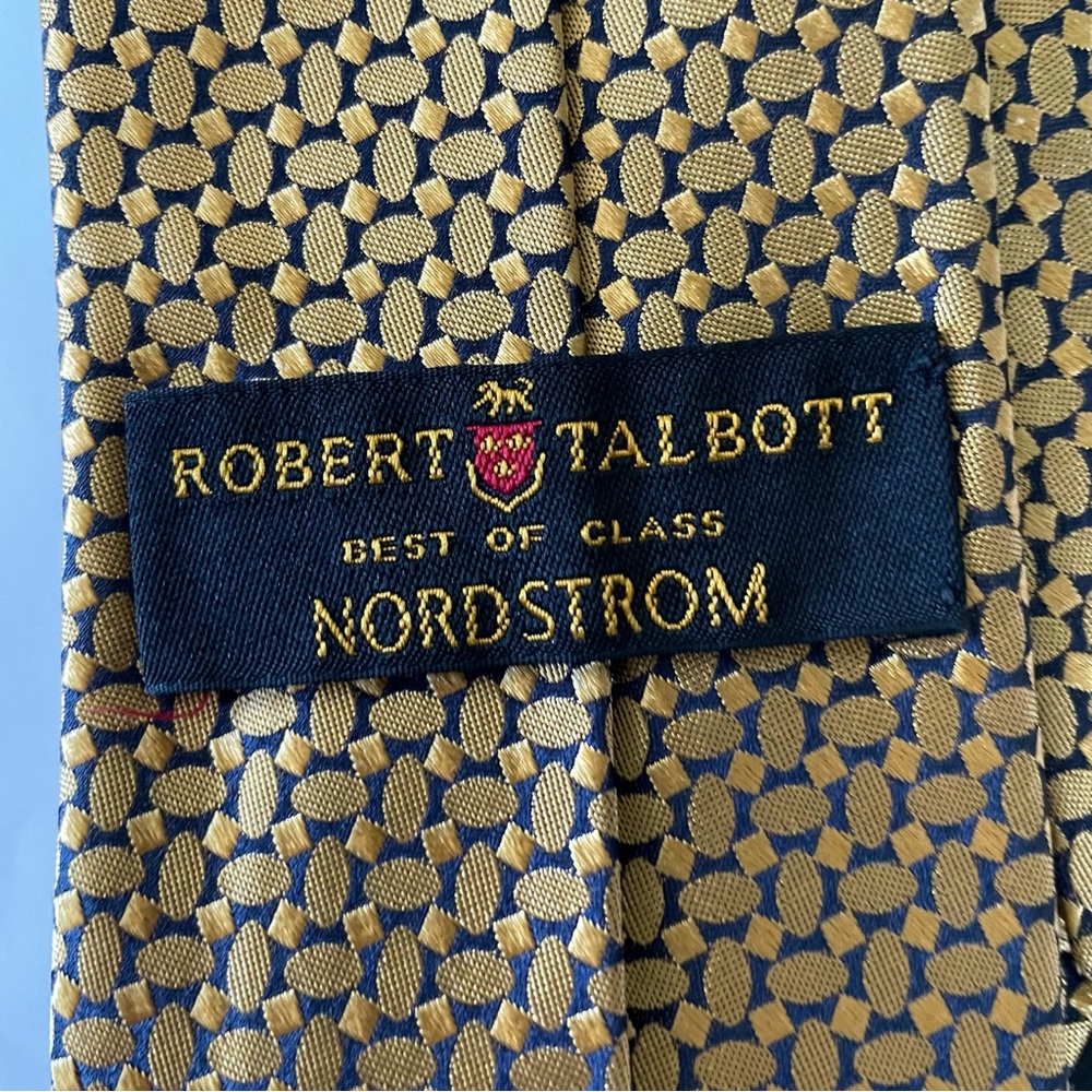 Robert Talbott Gold Micro-Pattern Tie - image 3